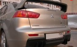 5 399 р. Накладка Evo на задний бампер Mitsubishi Lancer 10 CY седан дорестайлинг (2007-2010) (Неокрашенная)  с доставкой в г. Тольятти. Увеличить фотографию 3