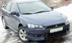 899 р. Вставка переднего бампера (зубатка) Evo Mitsubishi Lancer 10 CY хэтчбэк дорестайлинг (2007-2010) (Неокрашенная)  с доставкой в г. Тольятти. Увеличить фотографию 3