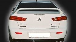 4 249 р. Накладка заднего бампера GT Dynamics Mitsubishi Lancer 10 CY седан дорестайлинг (2007-2010) (Неокрашенная)  с доставкой в г. Тольятти. Увеличить фотографию 2