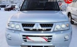 10 599 р. Накладка переднего бампера Sport Mitsubishi Pajero 3 V70 дорестайлинг (1999-2003) (Неокрашенная)  с доставкой в г. Тольятти. Увеличить фотографию 2