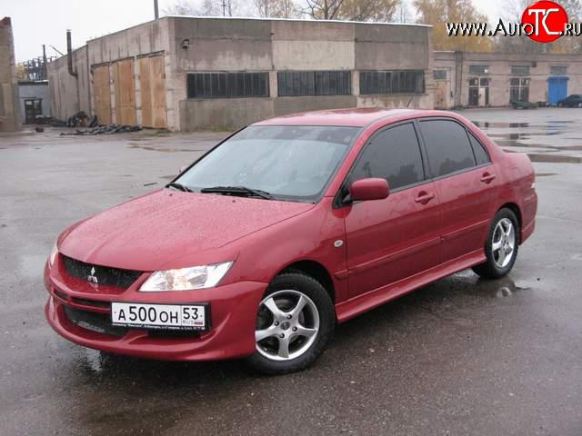 3 399 р. Пороги накладки Mitsubishi Lancer 9 2-ой рестайлинг универсал (2005-2009)  с доставкой в г. Тольятти