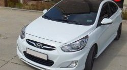 3 399 р. Накладка CT на передний бампер Hyundai Solaris RBr седан дорестайлинг (2010-2014) (Неокрашенная)  с доставкой в г. Тольятти. Увеличить фотографию 2