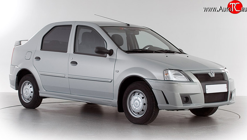 1 049 р. Молдинги (накладки на двери) Классик 2 Renault Logan 1 дорестайлинг (2004-2010) (Неокрашенные)  с доставкой в г. Тольятти