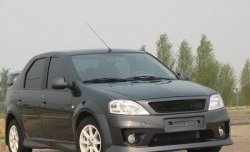 4 699 р. Пороги накладки Power DM 2 Renault Logan 1 рестайлинг (2010-2016) (Неокрашенные)  с доставкой в г. Тольятти. Увеличить фотографию 2