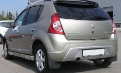 6 549 р. Пороги накладки Kart RS Renault Sandero (BS) (2009-2014) (Неокрашенные)  с доставкой в г. Тольятти. Увеличить фотографию 2