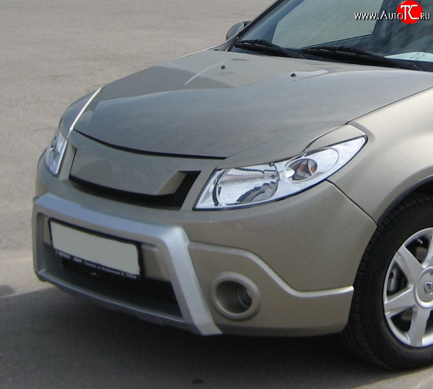 1 849 р. Реснички Kart RS Renault Sandero Stepway (BS) (2010-2014) (Неокрашенные)  с доставкой в г. Тольятти