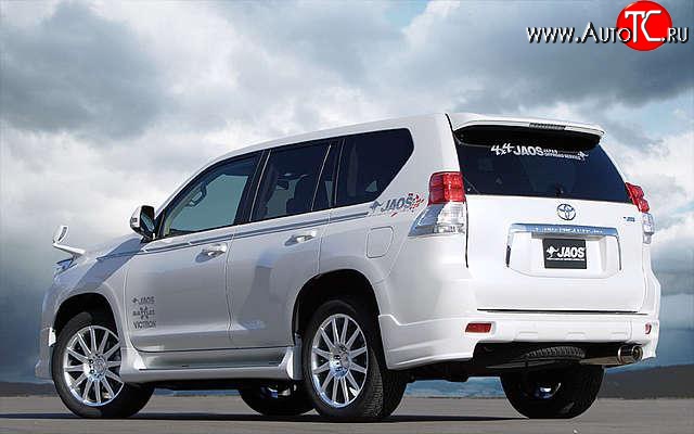 12 799 р. Накладки заднего бампера JAOS  Toyota Land Cruiser Prado  J150 (2009-2013) дорестайлинг (Неокрашенная)  с доставкой в г. Тольятти