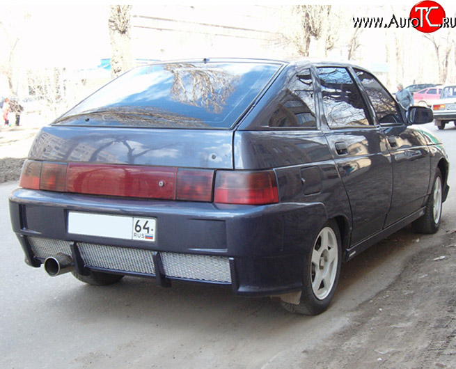 4 599 р. Задний бампер M-VRS V2 Лада 2112 хэтчбек (1999-2008) (Неокрашенный)  с доставкой в г. Тольятти