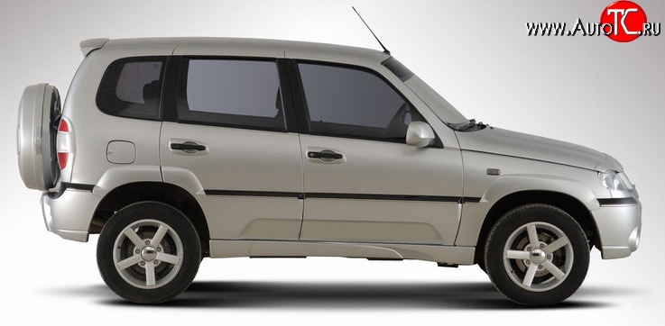 1 999 р. Пороги накладки Ниагара 2 Chevrolet Niva 2123 дорестайлинг (2002-2008) (Неокрашенные)  с доставкой в г. Тольятти