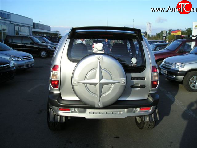 419 р. Чехол запасного колеса Трофи Chevrolet Niva 2123 дорестайлинг (2002-2008) (Неокрашенный)  с доставкой в г. Тольятти