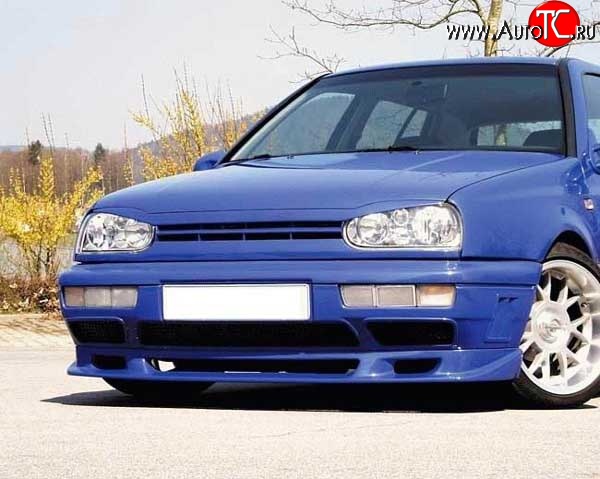 4 399 р. Накладка переднего бампера Fast V2 Volkswagen Golf 3 (1991-1998)  с доставкой в г. Тольятти