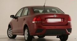 7 249 р. Задний бампер Sport Volkswagen Polo 5 седан дорестайлинг (2009-2015) (Неокрашенный)  с доставкой в г. Тольятти. Увеличить фотографию 2