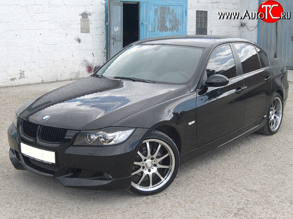 5 999 р. Накладка переднего бампера AC Shnitzer  BMW 3 серия  E90 (2004-2008) седан дорестайлинг (Неокрашенная)  с доставкой в г. Тольятти