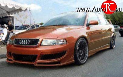 7 299 р. Передний бампер Carzone Audi A4 B5 8D2 седан 1-ый рестайлинг (1996-1998)  с доставкой в г. Тольятти