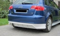 Накладка на задний бампер Rieger Audi A3 8PA хэтчбэк 5 дв. дорестайлинг (2003-2005)