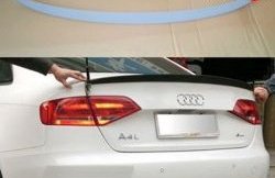 3 399 р. Лип спойлер АВТОКРАТ  Audi A4  B8 (2007-2011) дорестайлинг, седан (Неокрашенный)  с доставкой в г. Тольятти. Увеличить фотографию 1