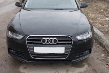 1 169 р. Реснички на фары KURAJ Audi A4 B8 дорестайлинг, седан (2007-2011) (Неокрашенные)  с доставкой в г. Тольятти. Увеличить фотографию 2