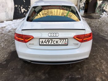 3 599 р. Лип спойлер АВТОКРАТ  Audi A5  8T (2007-2011) дорестайлинг, лифтбэк (Неокрашенный)  с доставкой в г. Тольятти. Увеличить фотографию 2