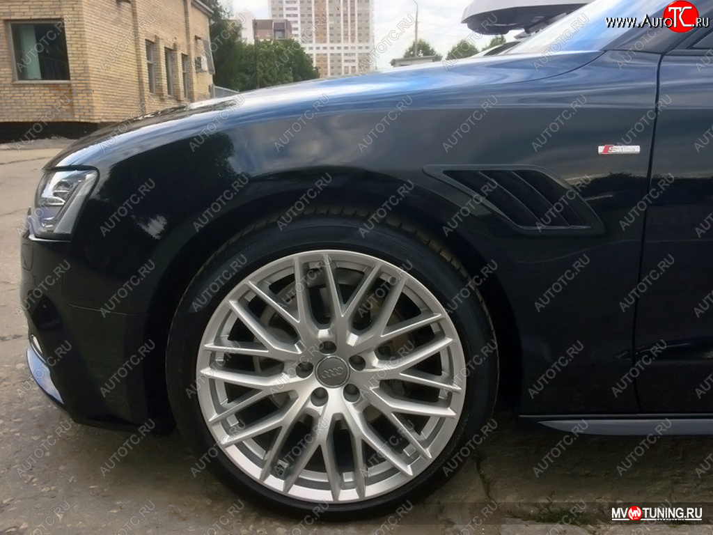 3 499 р. Накладки на крылья MV Tuning (жабры)  Audi A5  8T (2007-2011) дорестайлинг, лифтбэк  с доставкой в г. Тольятти