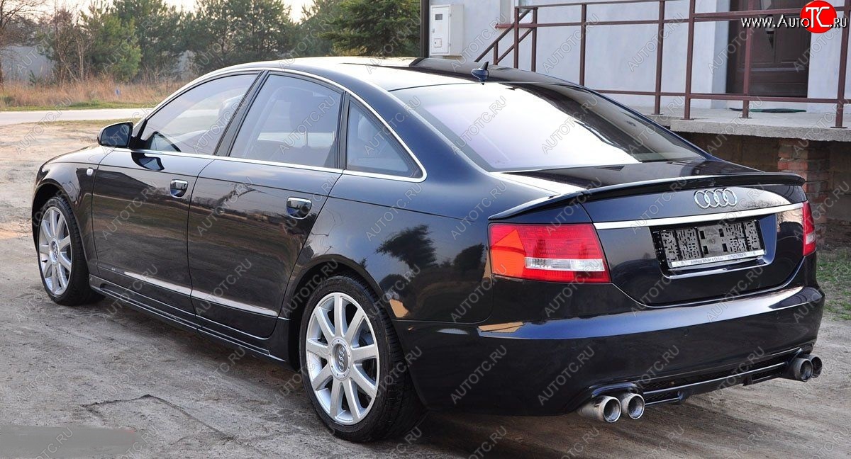 7 049 р. Лип спойлер Racing Audi A6 C6 дорестайлинг, седан (2004-2008)  с доставкой в г. Тольятти