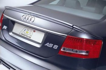 7 049 р. Лип спойлер Racing Audi A6 C6 дорестайлинг, седан (2004-2008)  с доставкой в г. Тольятти. Увеличить фотографию 2