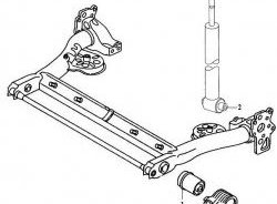2 199 р. Полиуретановый сайлентблок балки задней подвески Точка Опоры Volkswagen Passat B5 седан дорестайлинг (1996-2000)  с доставкой в г. Тольятти. Увеличить фотографию 2