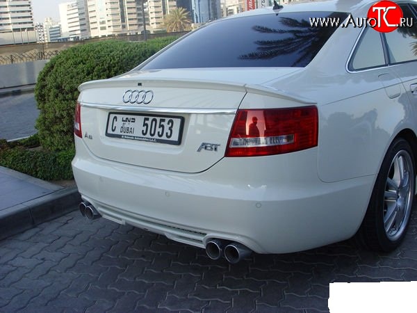 4 499 р. Диффузор заднего бампера ABT Audi A6 C6 дорестайлинг, седан (2004-2008)  с доставкой в г. Тольятти