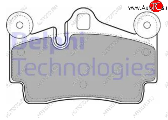 3 899 р. Комплект тормозных колодок (дисковые тормоза) DELPHI Porsche Cayenne 955 (2002-2006)  с доставкой в г. Тольятти