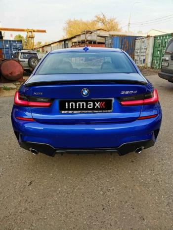 12 999 р. Диффузор заднего бампера М-Perfomance 320 BMW 3 серия G20 седан (2018-2022) Inmax (цвет: черный глянец)  с доставкой в г. Тольятти. Увеличить фотографию 10