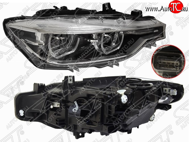 22 849 р. Правая передняя фара SAT (LED) BMW 3 серия F30 седан рестайлинг (2015-2018)  с доставкой в г. Тольятти