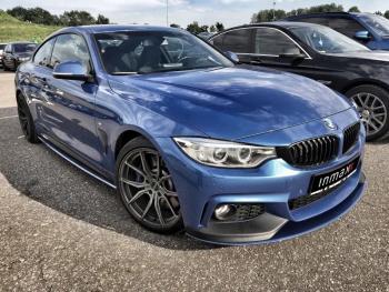 Сплиттер переднего бампера М-Perfomance BMW 4 серия F32 купе рестайлинг (2017-2020)