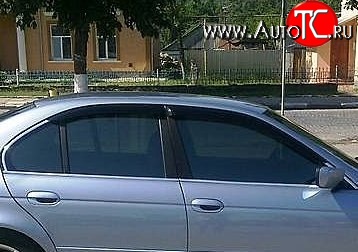 999 р. Комплект дефлекторов окон (ветровиков) 4 шт. (седан) Russtal BMW 5 серия E39 седан дорестайлинг (1995-2000)  с доставкой в г. Тольятти