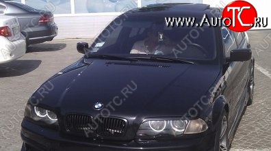 1 649 р. Реснички на фары M3-Style BMW 3 серия E46 седан дорестайлинг (1998-2001) (Неокрашенные)  с доставкой в г. Тольятти