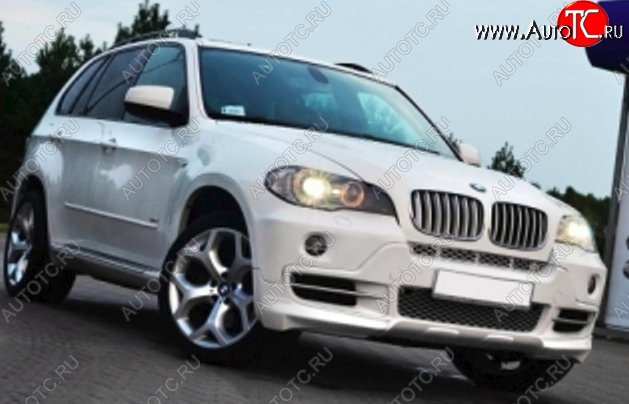 8 999 р. Накладка на передний бампер CT BMW X5 E53 дорестайлинг (1999-2003) (Неокрашенная)  с доставкой в г. Тольятти