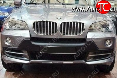 46 999 р. Накладка на передний бампер CT BMW X5 E70 дорестайлинг (2006-2010) (Неокрашенная)  с доставкой в г. Тольятти