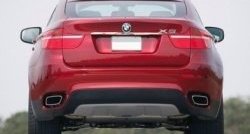 3 149 р. Накладка на крышку багажника СТ  BMW X6  E71 (2008-2014) дорестайлинг, рестайлинг  с доставкой в г. Тольятти. Увеличить фотографию 2