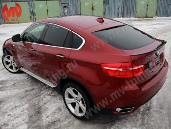 4 649 р. Лип спойлер Tuning-Sport BMW X6 E71 рестайлинг (2012-2014) (Неокрашенный)  с доставкой в г. Тольятти. Увеличить фотографию 2