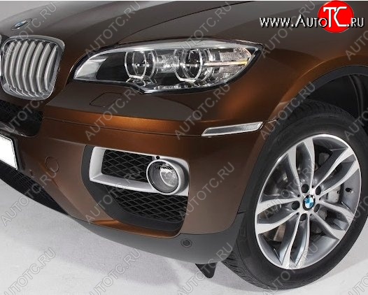 5 949 р. Подиумы противотуманных фар СТ BMW X6 E71 дорестайлинг (2008-2012)  с доставкой в г. Тольятти