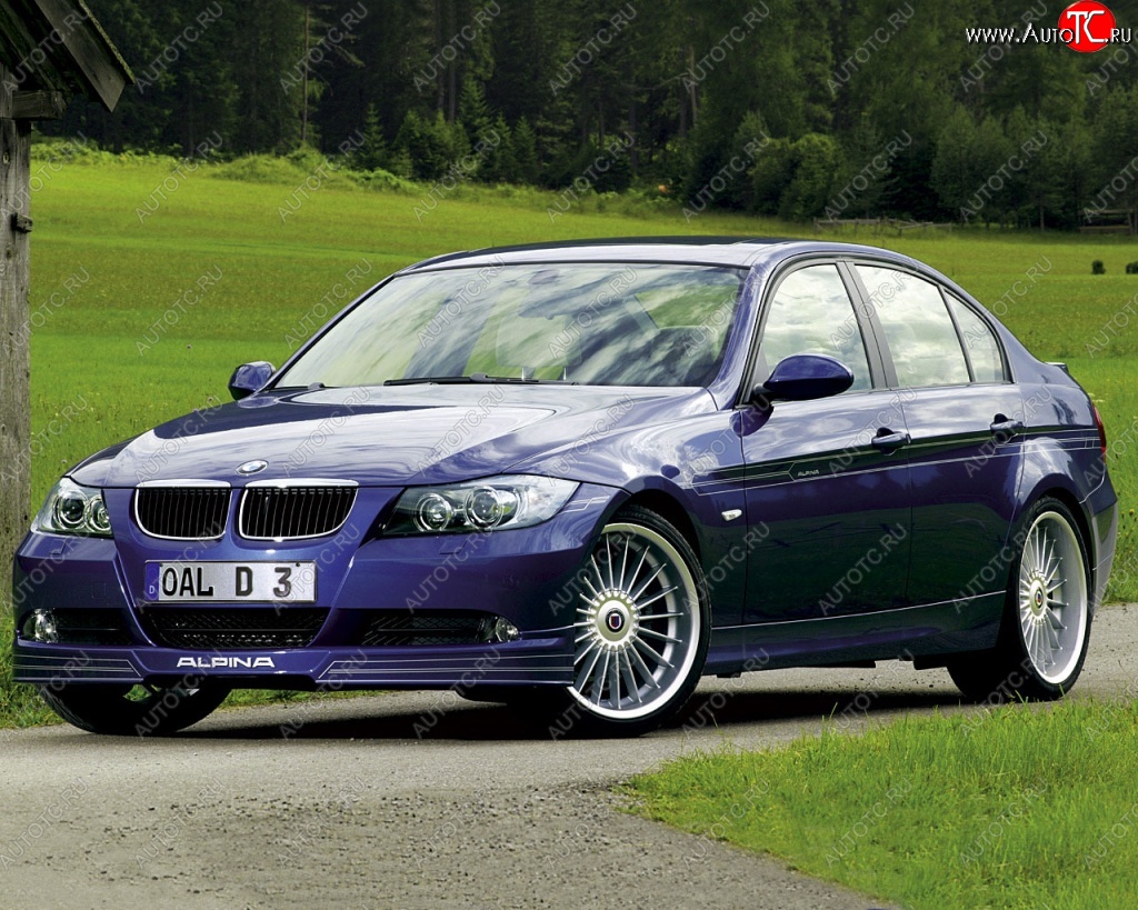 16 599 р. Накладка на передний бампер Alpina BMW 3 серия E90 седан дорестайлинг (2004-2008)  с доставкой в г. Тольятти