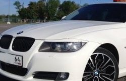 919 р. Комплект ресничек на фары M-VRS BMW 3 серия E90 седан дорестайлинг (2004-2008) (Без отверстий под светодиоды, Неокрашенные)  с доставкой в г. Тольятти. Увеличить фотографию 2