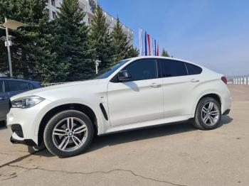 14 899 р. Пластиковые накладки под пороги М-Perfomance BMW X6 F16 (2014-2020) (цвет: черный глянец)  с доставкой в г. Тольятти. Увеличить фотографию 4