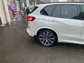 23 499 р. Диффузор заднего бампера М-Perfomance с элеронами BMW X5 G05 (2018-2022) Inmax (цвет: черный глянец)  с доставкой в г. Тольятти. Увеличить фотографию 3