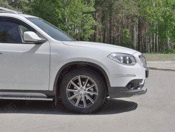 12 999 р. Одинарная защита переднего бампера из трубы d42 мм SLITKOFF Brilliance V5 (2012-2018)  с доставкой в г. Тольятти. Увеличить фотографию 2