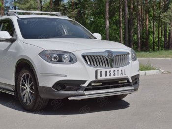 12 999 р. Одинарная защита переднего бампера из трубы d42 мм SLITKOFF Brilliance V5 (2012-2018)  с доставкой в г. Тольятти. Увеличить фотографию 3