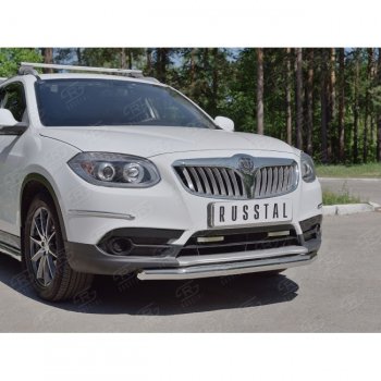 15 299 р. Одинарная защита переднего бампера из трубы d63 мм SLITKOFF Brilliance V5 (2012-2018)  с доставкой в г. Тольятти. Увеличить фотографию 2