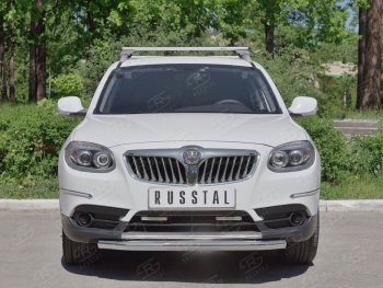 15 299 р. Одинарная защита переднего бампера из трубы d63 мм SLITKOFF Brilliance V5 (2012-2018)  с доставкой в г. Тольятти. Увеличить фотографию 3