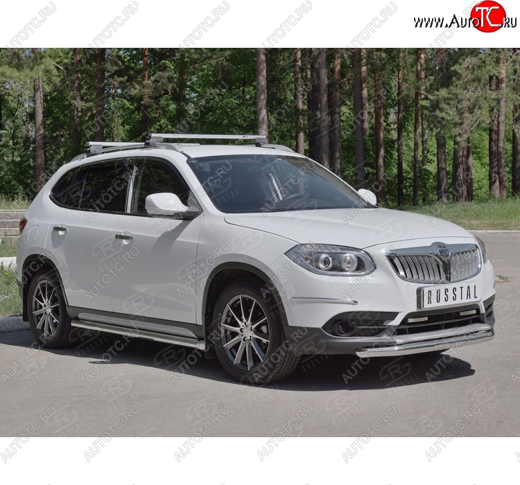 15 299 р. Одинарная защита переднего бампера из трубы d63 мм SLITKOFF Brilliance V5 (2012-2018)  с доставкой в г. Тольятти