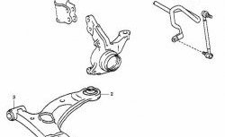 979 р. Полиуретановый сайлентблок нижнего рычага передней подвески (передний) Точка Опоры Toyota Allion T240 седан дорестайлинг (2001-2004)  с доставкой в г. Тольятти. Увеличить фотографию 2