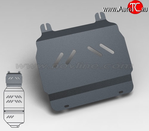 2 569 р. Защита картера двигателя Novline (5.3/6.0/6.2, АКПП, 3 мм) Chevrolet Tahoe GMT900 5 дв. (2006-2013)  с доставкой в г. Тольятти