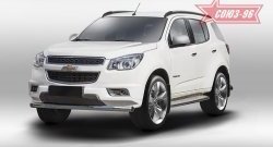 Защита переднего бампера одинарная Souz-96 (d76). Chevrolet Trailblazer GM800 дорестайлинг (2012-2016)